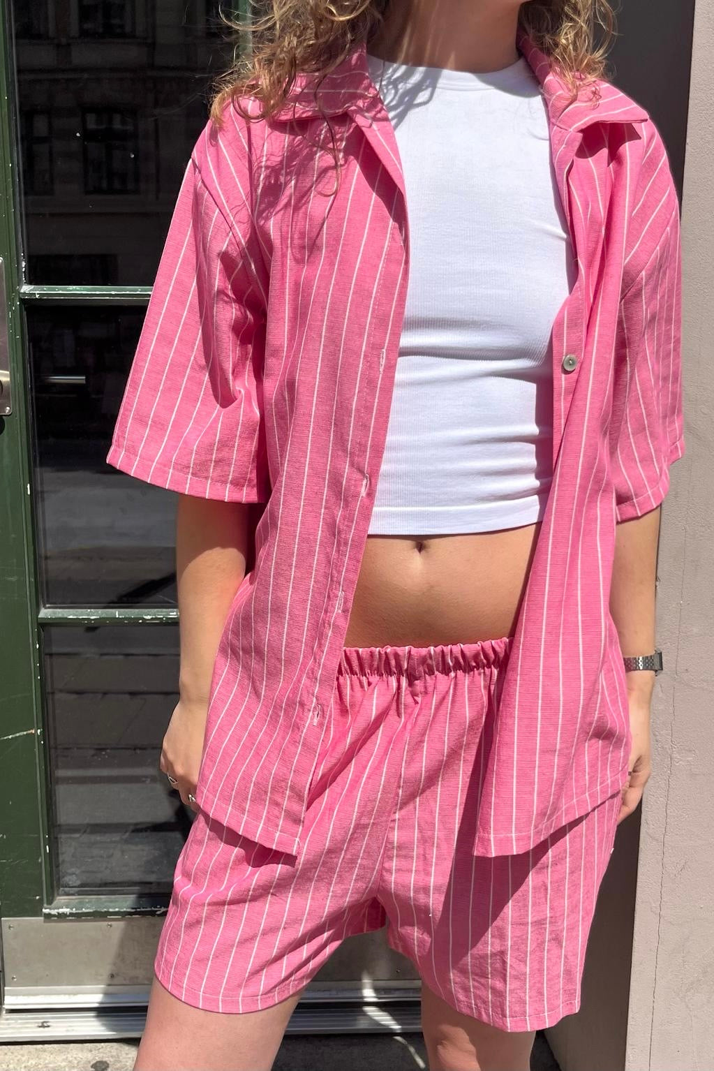 Lily Shirt and Shorts Set -Pink