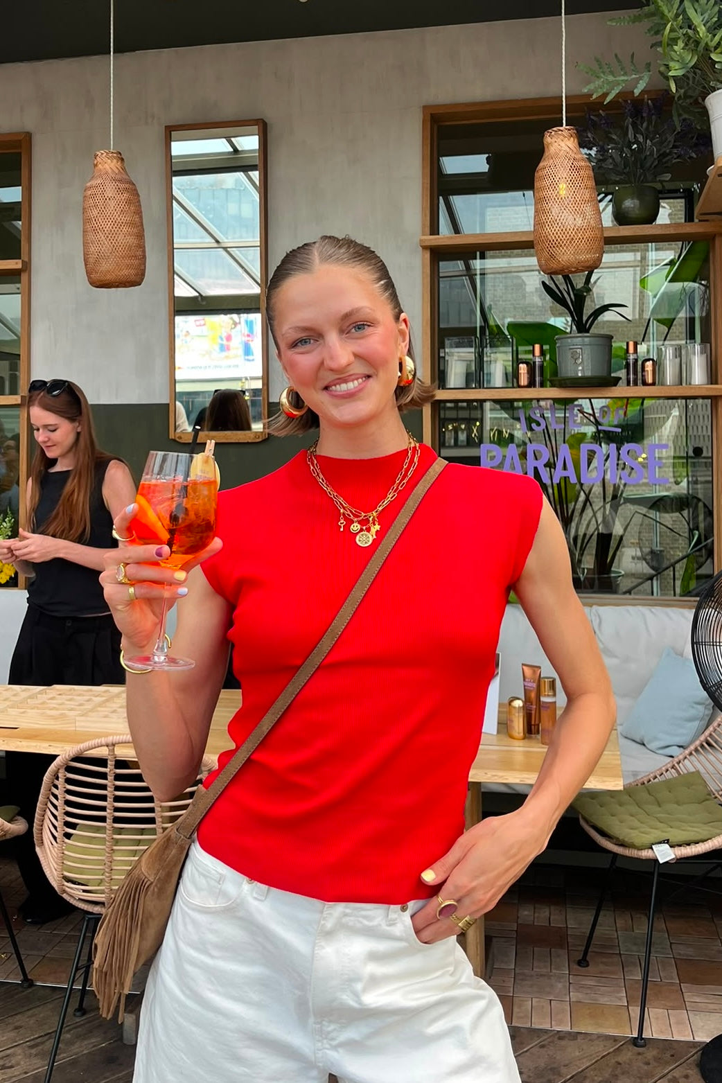Søs Sleveless Top -Red