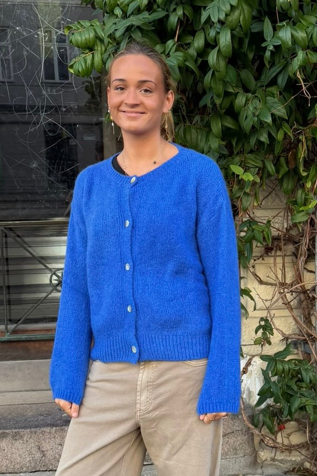 Josefine Mohair Cardigan -Cornflower Blue - Øst London
