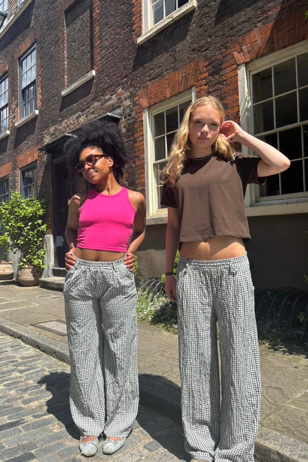 Emma Crop Tee -Brown