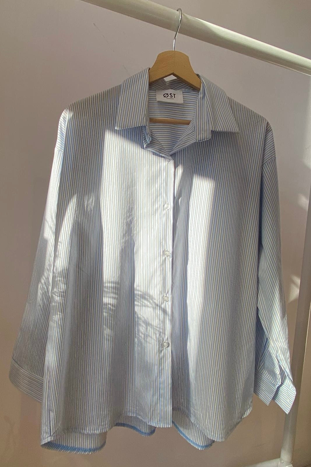 Ulla Oversized Shirt -Blue Strip