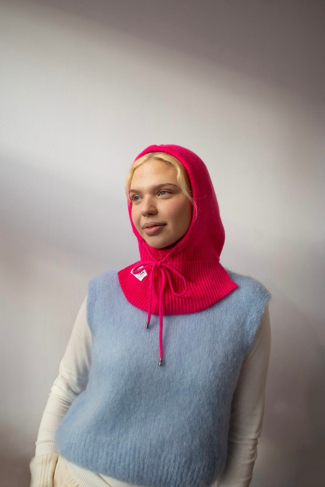 Marie Wool Balaclava -Fushia