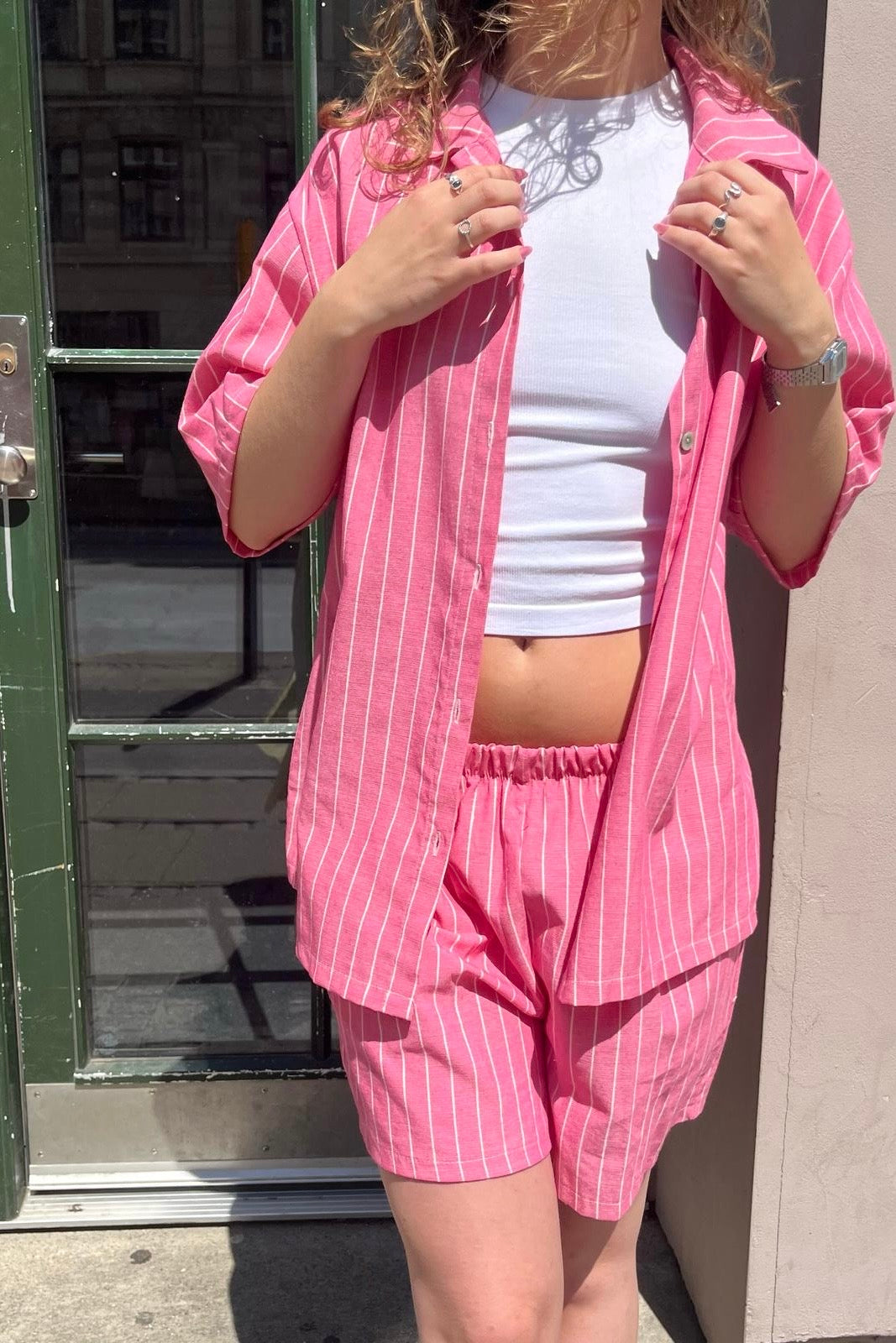 Lily Shirt and Shorts Set -Pink