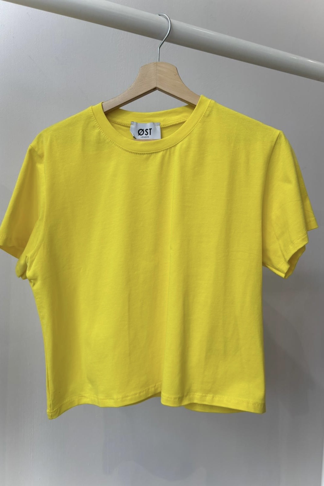 Emma Crop Tee -Lemon