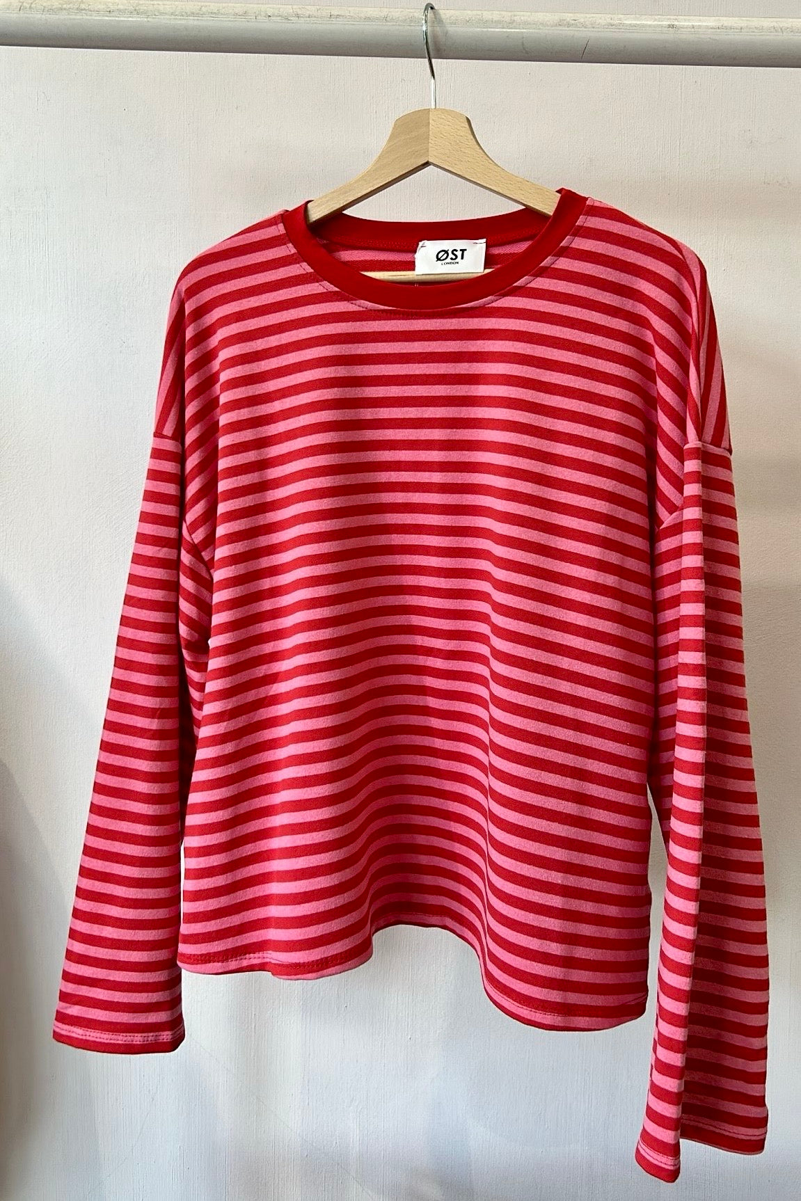 Anna Crewneck -Red/Pink - Øst London