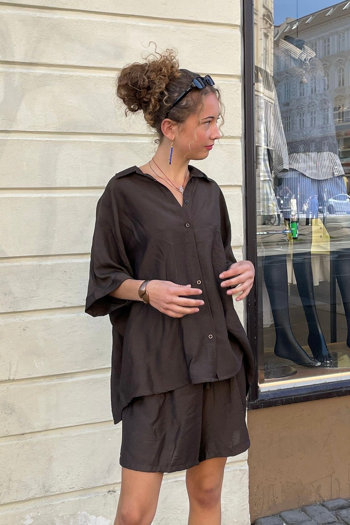 Ella Shirt -Brown