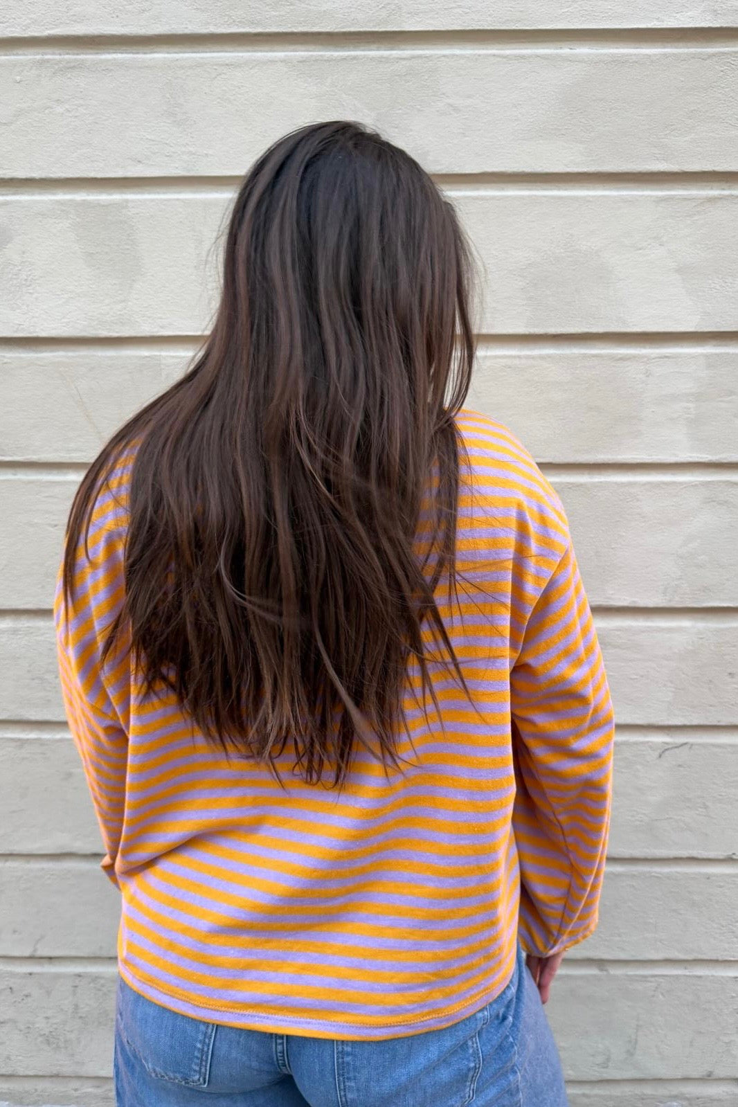 Anna Crewneck -Lilac/Yellow - Øst London