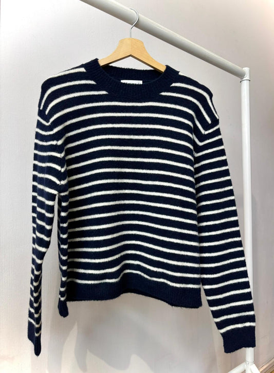 Anika Wool Jumper -Navy Strip