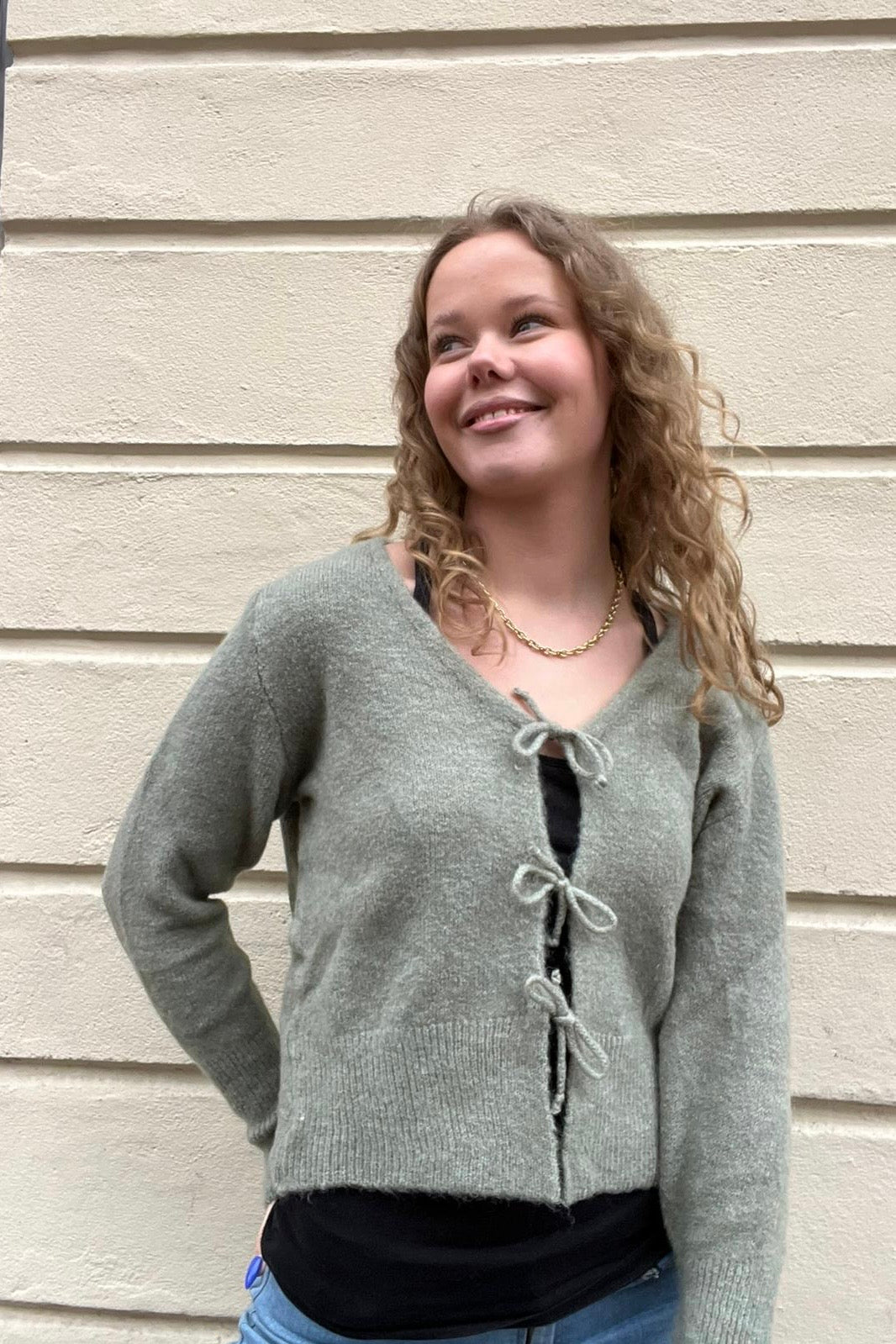 Alpaca Wool tie cardigan