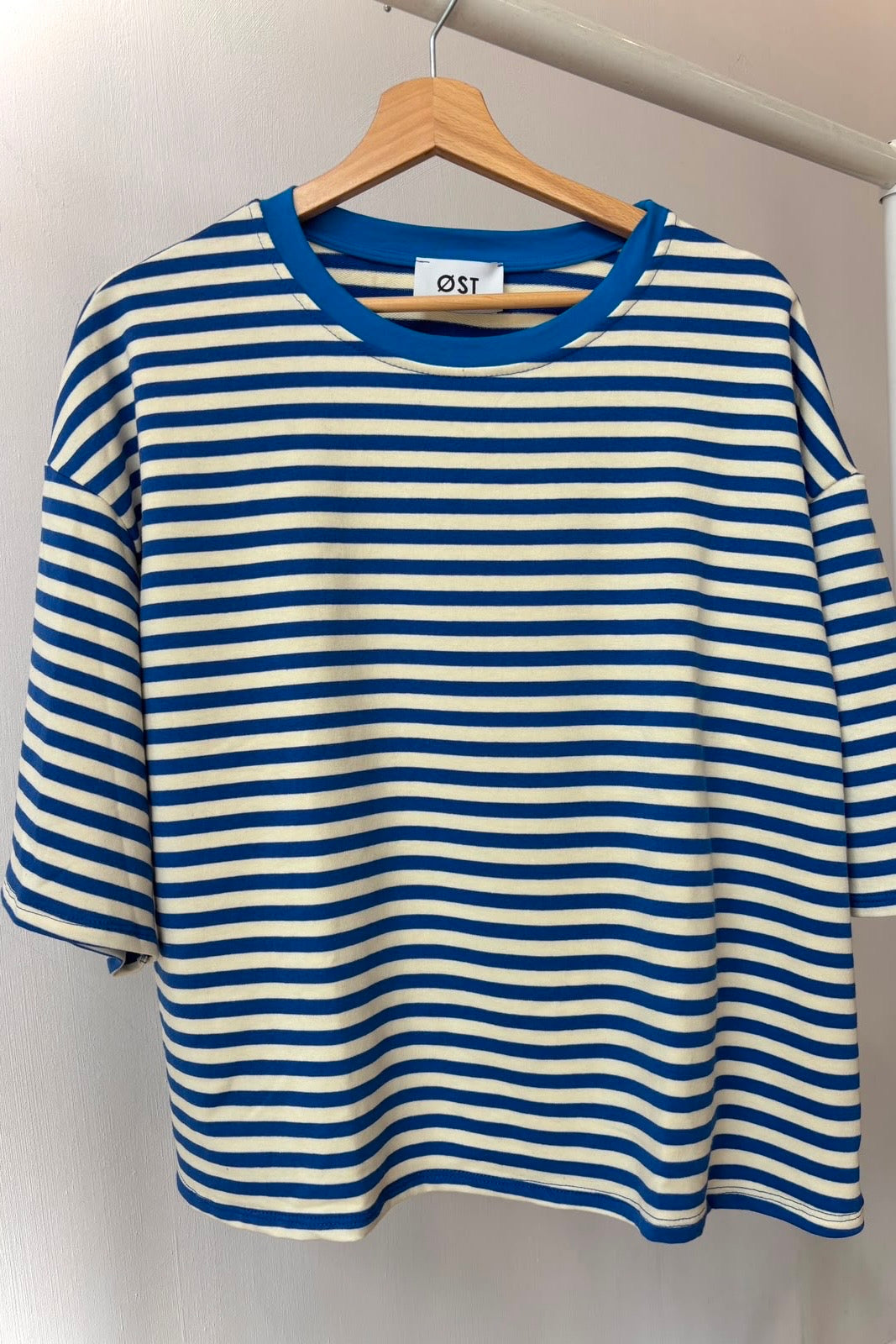 Else Striped T-Shirt -Royal/White - Øst London