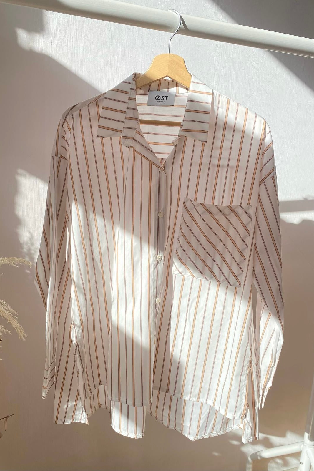 striped oversized ladies shirt