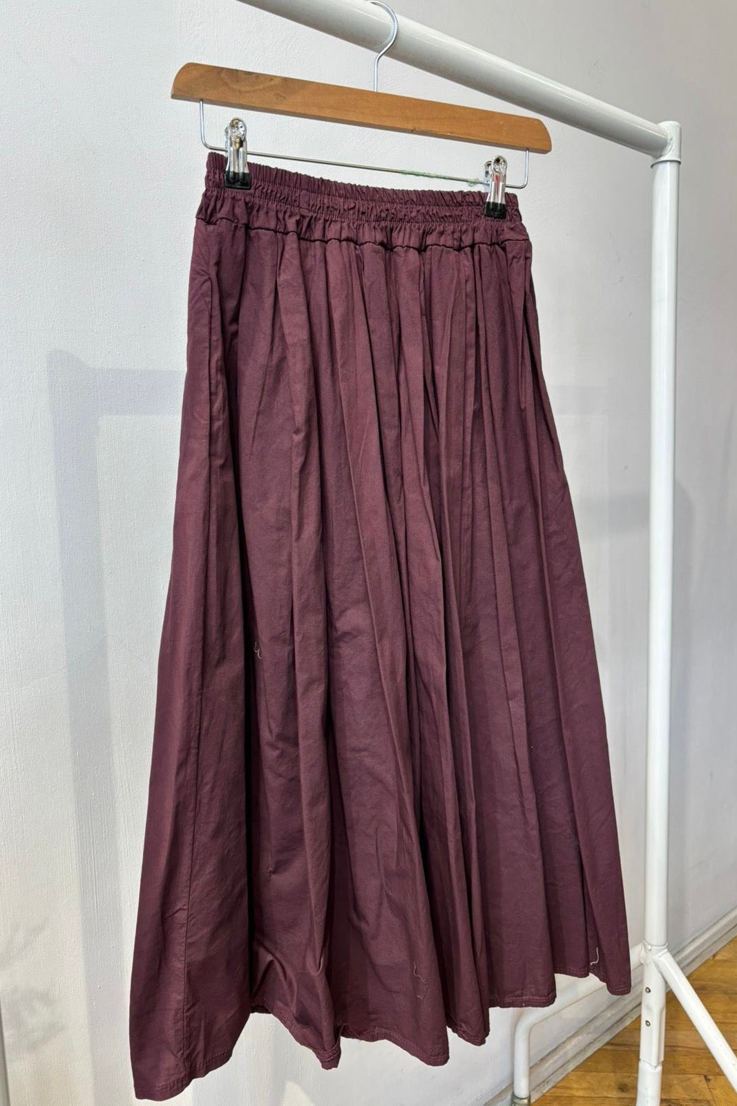Malene Medi Skirt -Bordeaux