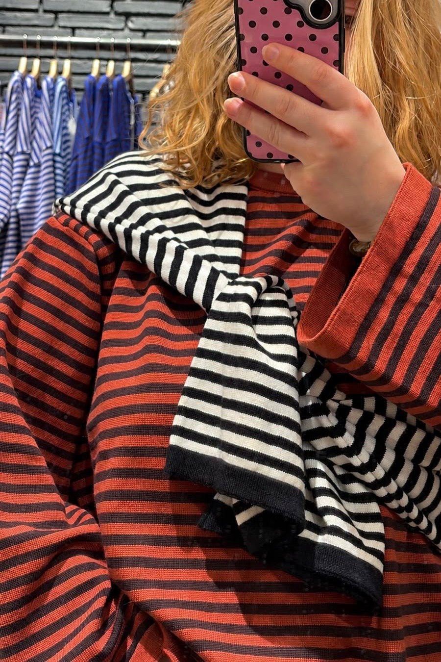 Emilie Striped Jumper -Black/White - Øst London