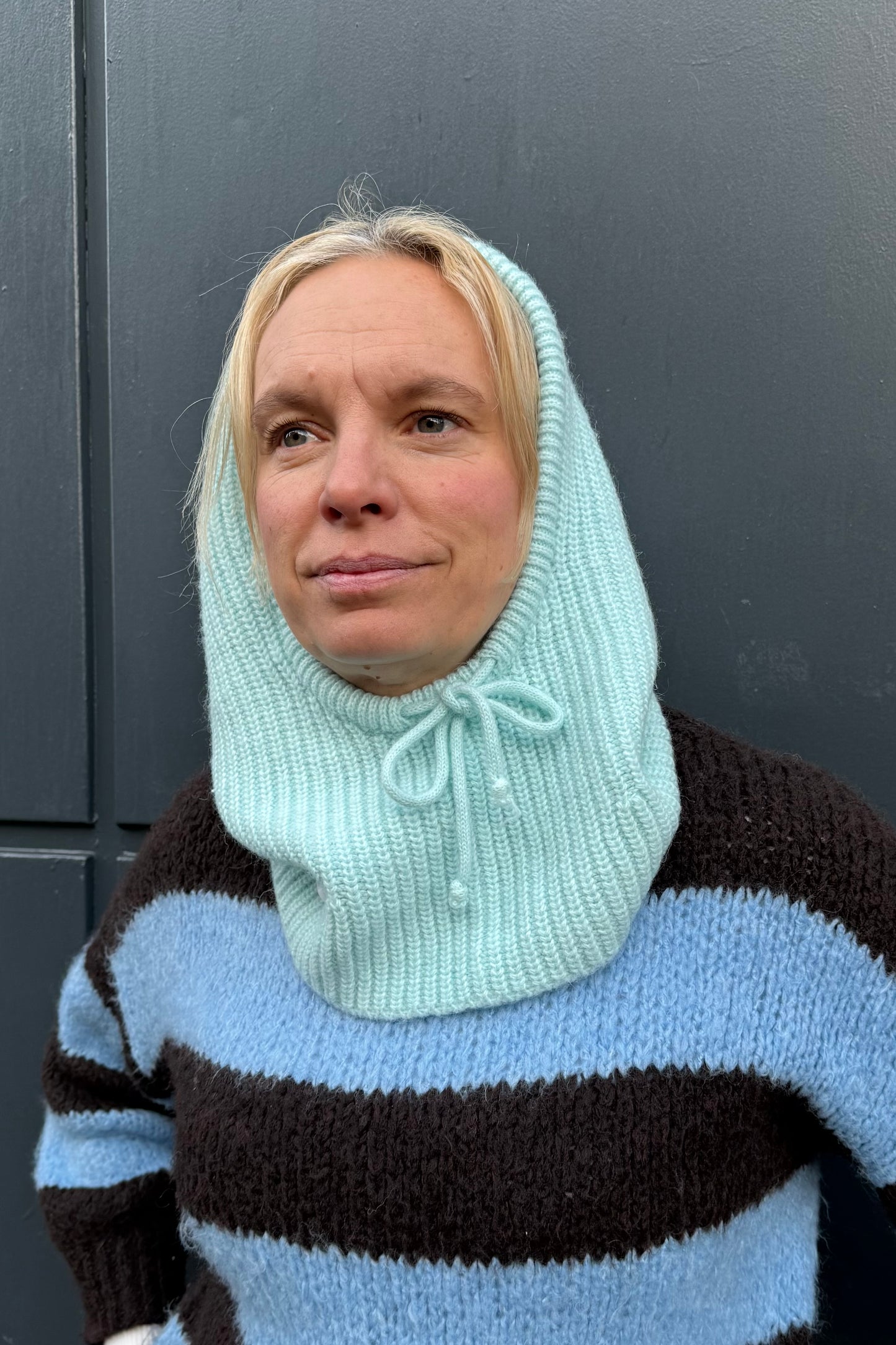 Marie Mohair Balaclava -Light Blue - Øst London