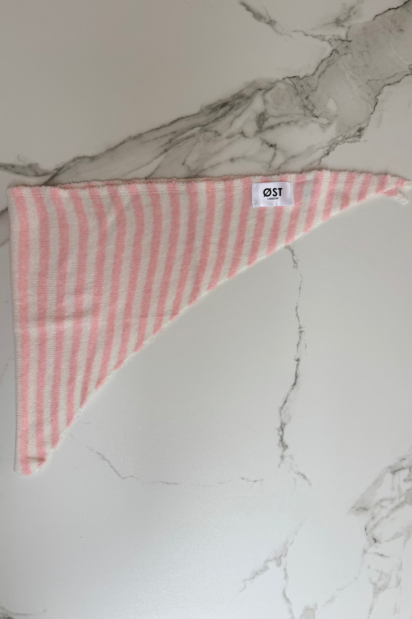 Mynte Triangel Scarf Striped -Light Pink - Øst London