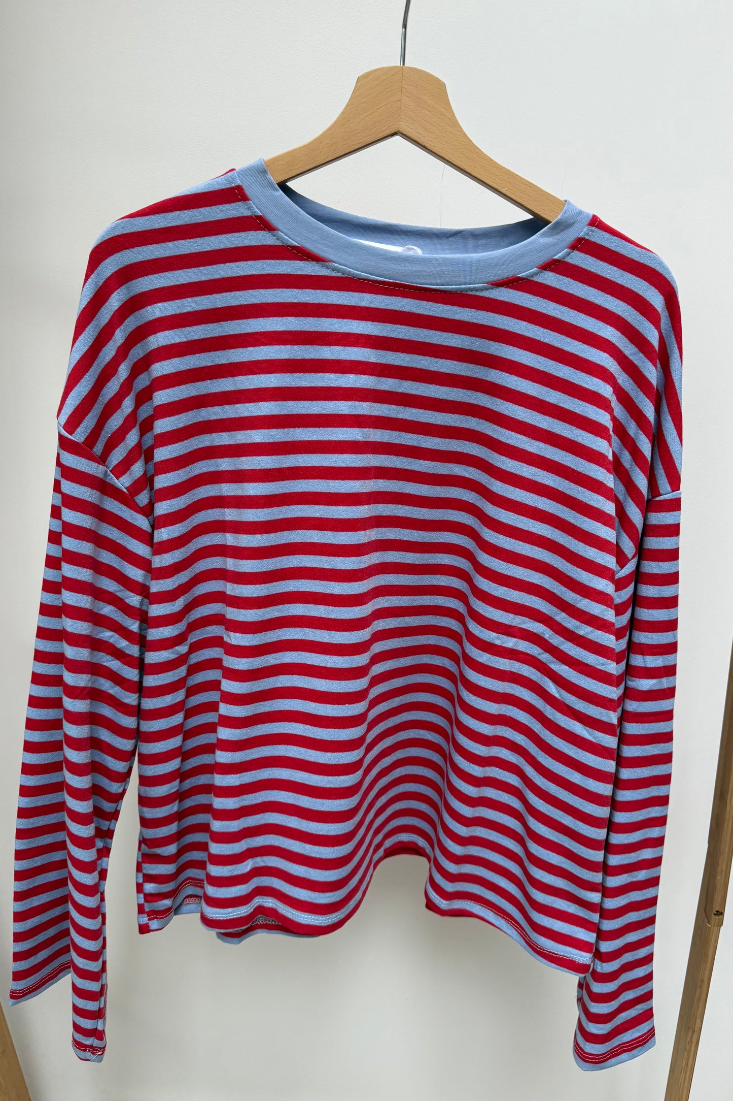 Anna Crewneck -Red/Blue