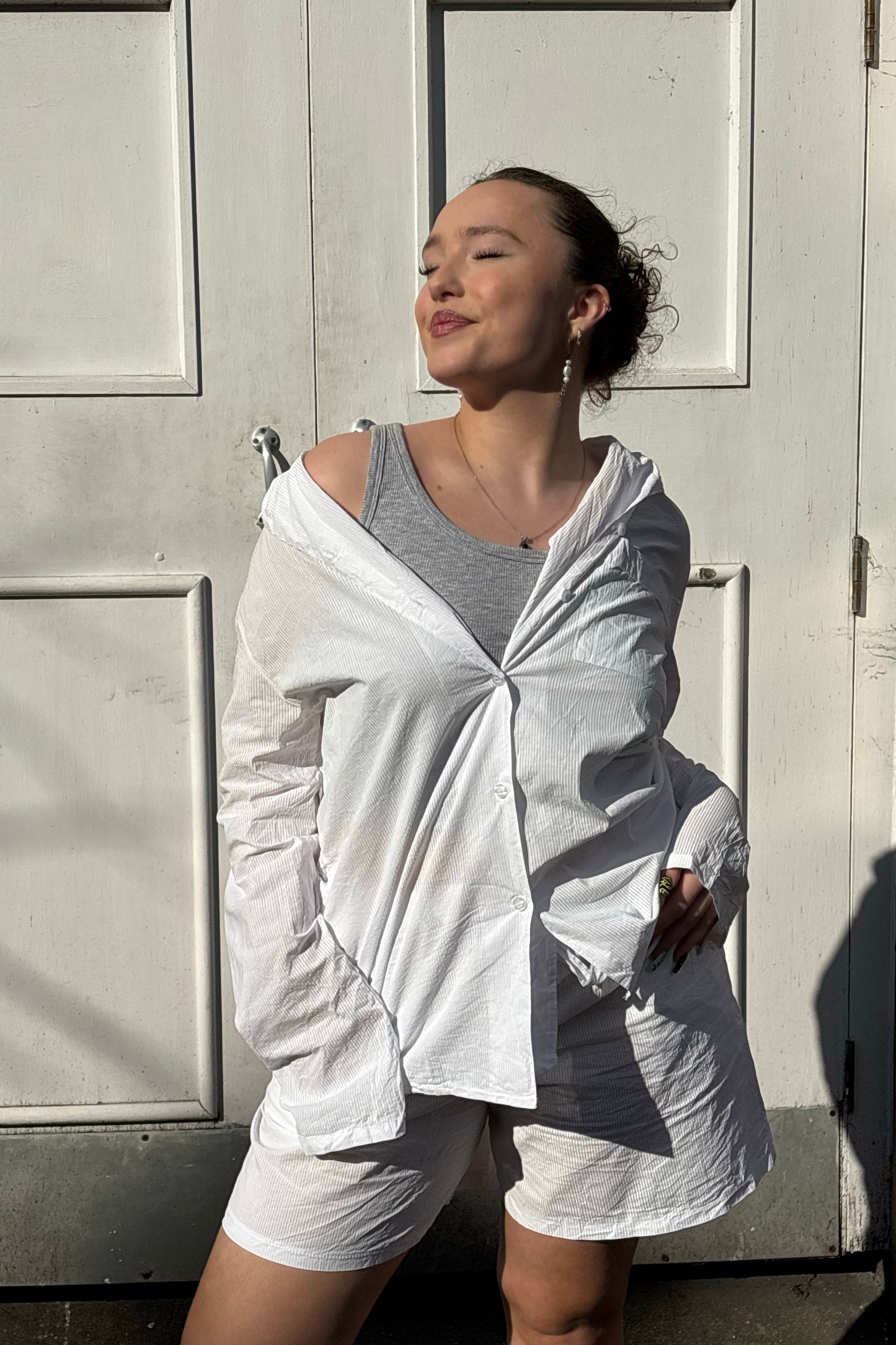 Pyjama style set cotton