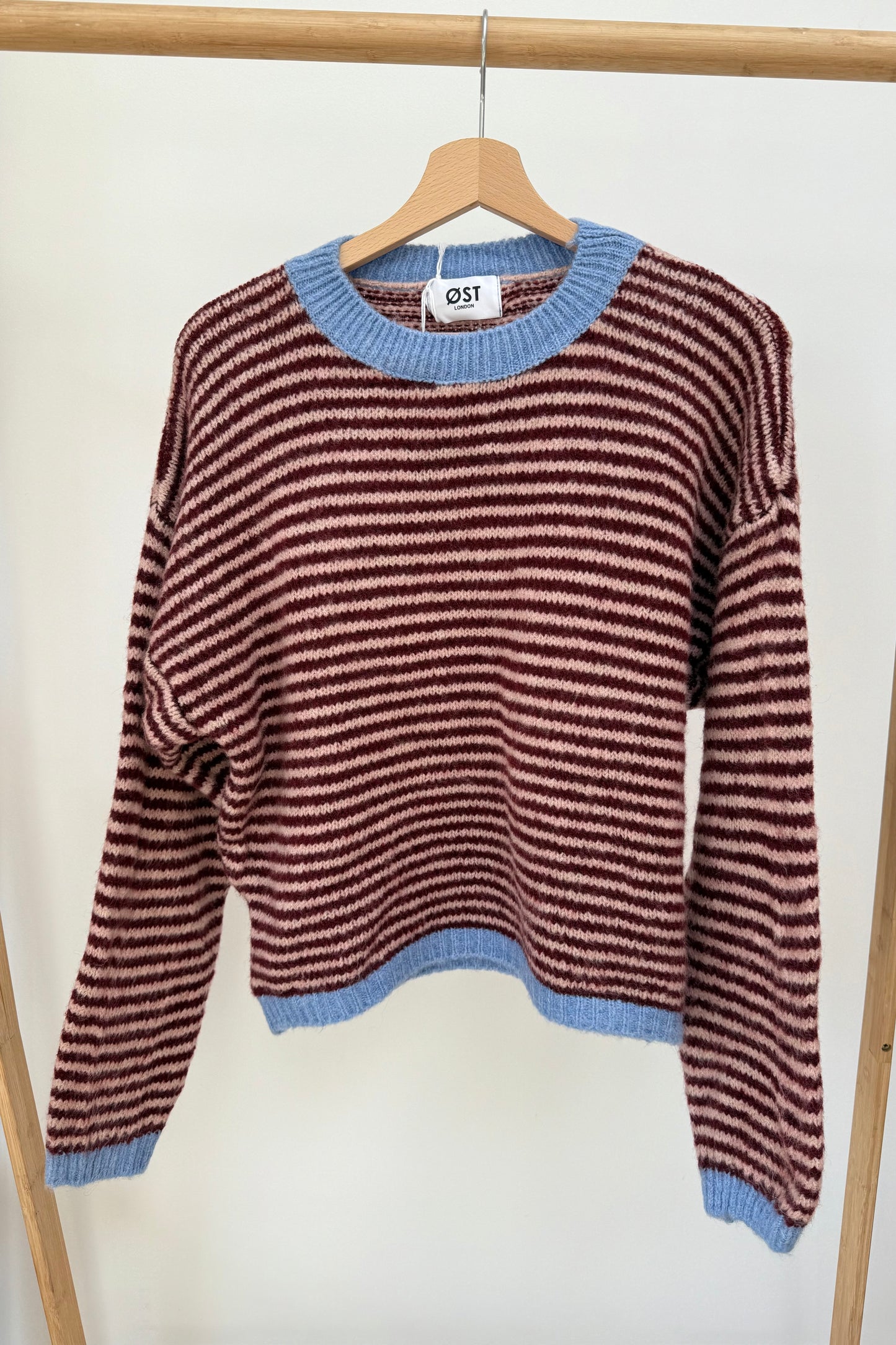 Nanna Jumper -Bordeaux/Pink - Øst London