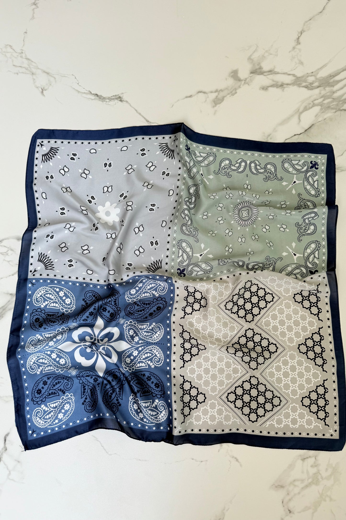 Vilja Scarf -Retro Blue