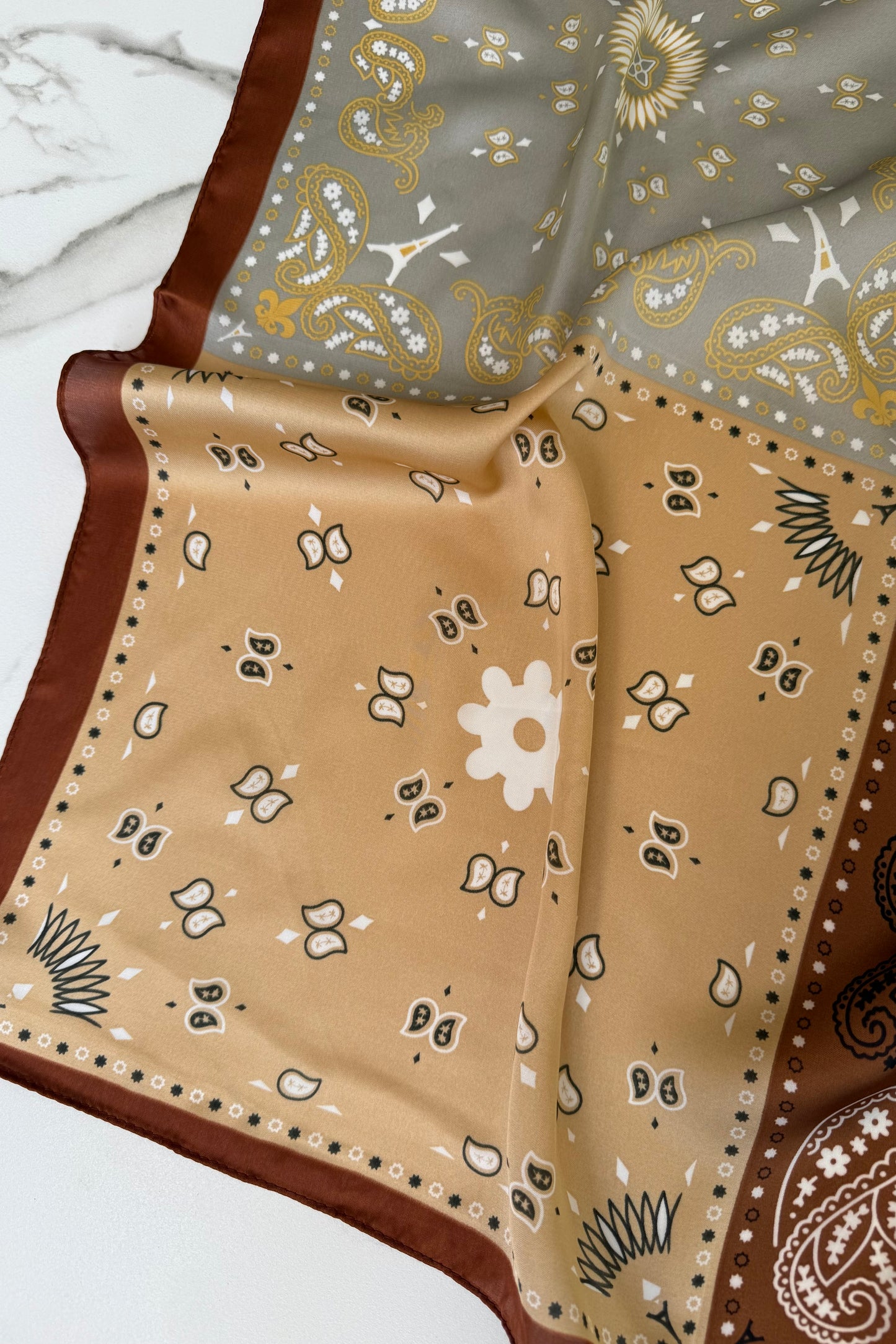 Vilja Scarf -Retro Brown