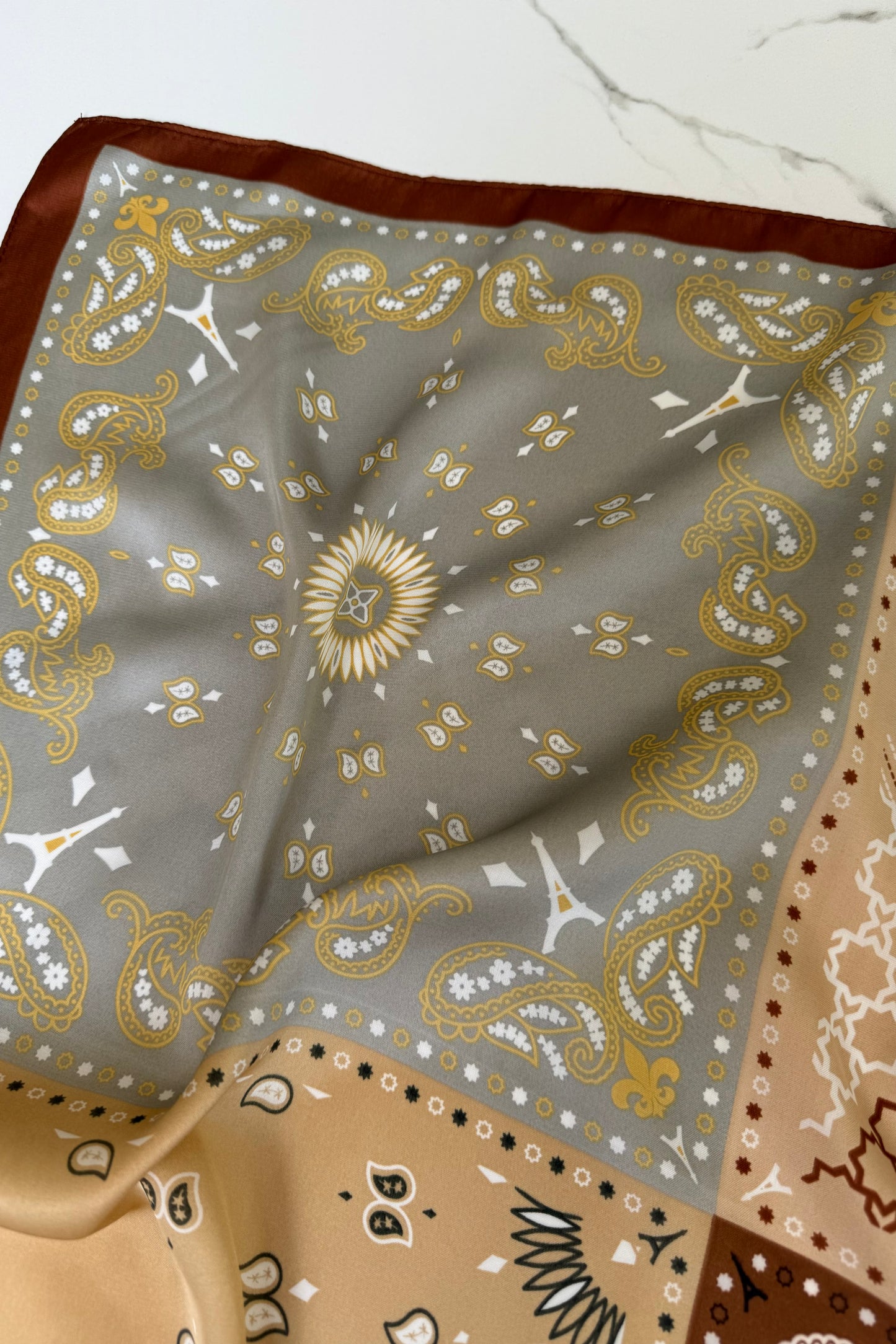 Vilja Scarf -Retro Brown