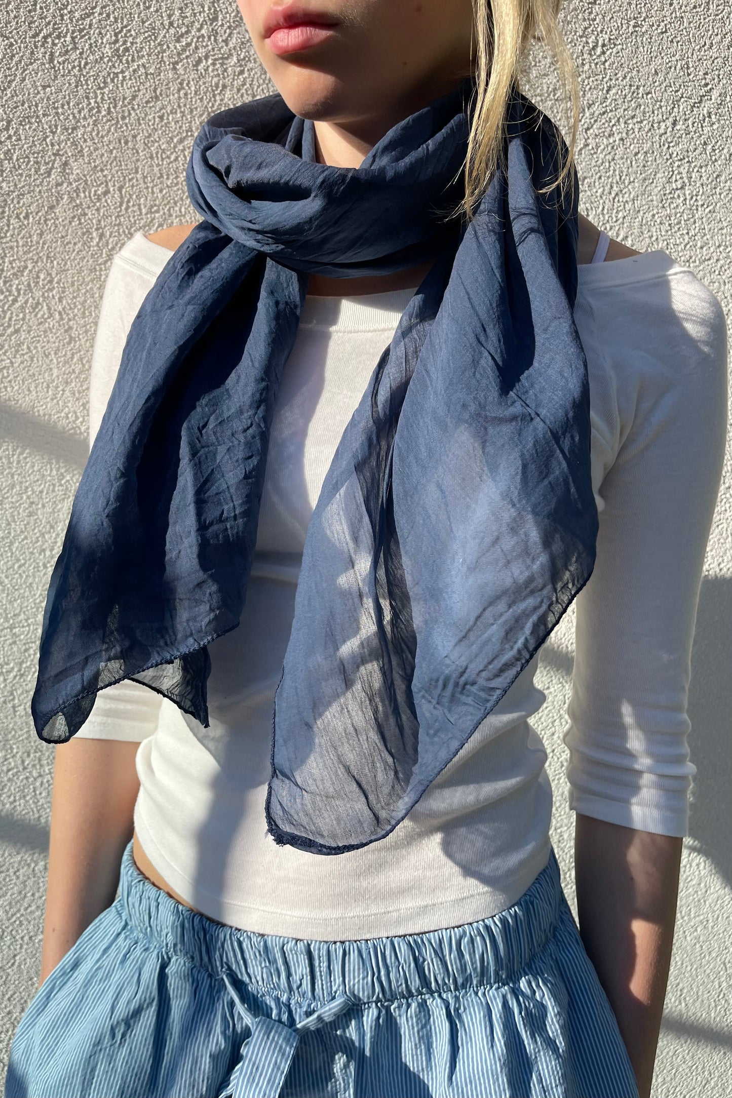 silk cotton scarf
