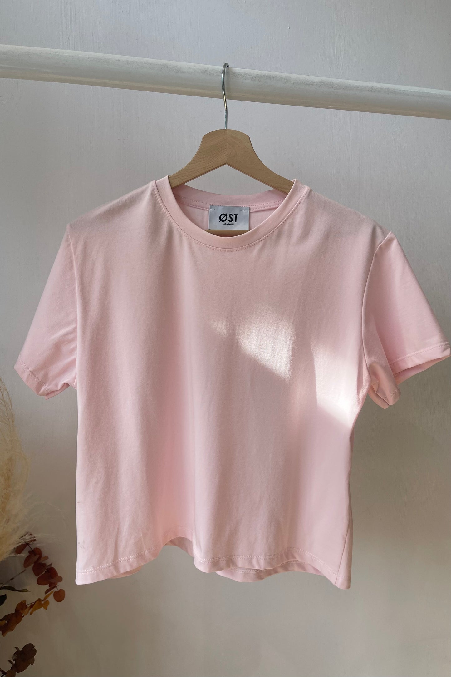 Emma Crop Tee -Light Pink