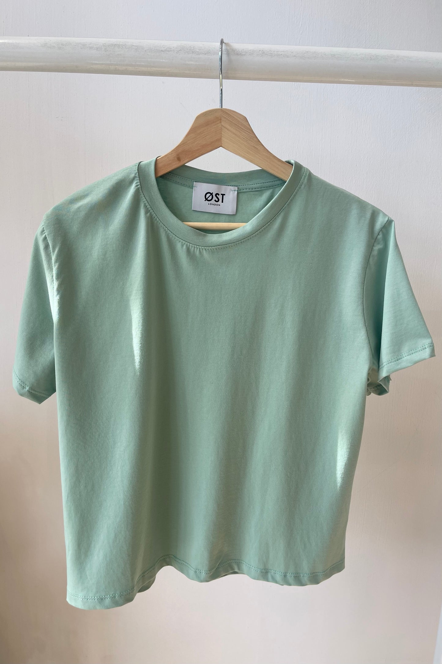 Emma Crop Tee -Mint Green