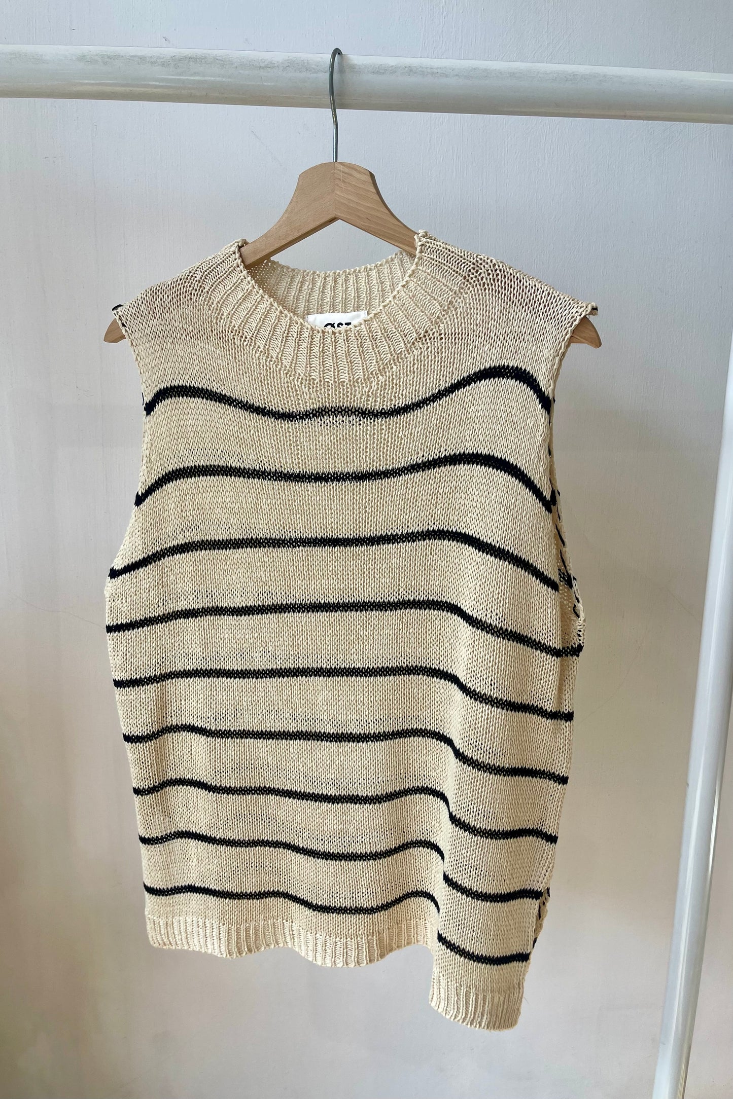 Rosanna Striped Crochet Sleeveless Top