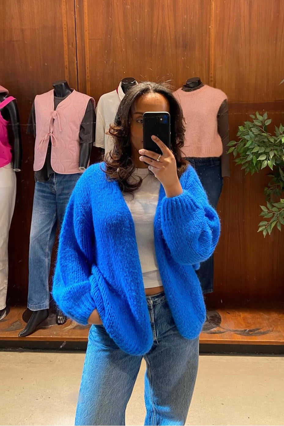 Smila Mohair Cardigan -Royal Blue