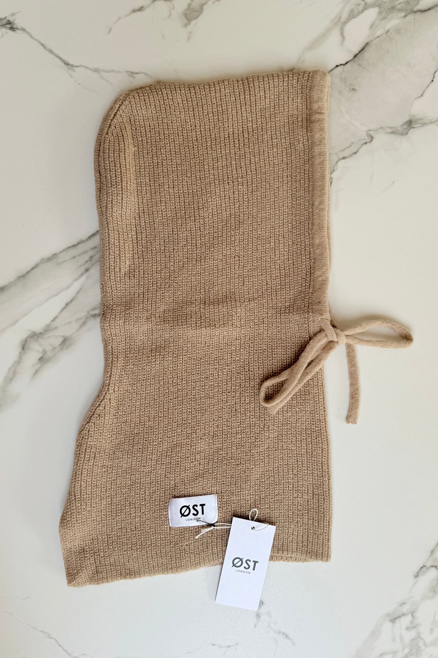 taupe cashmere balaclava