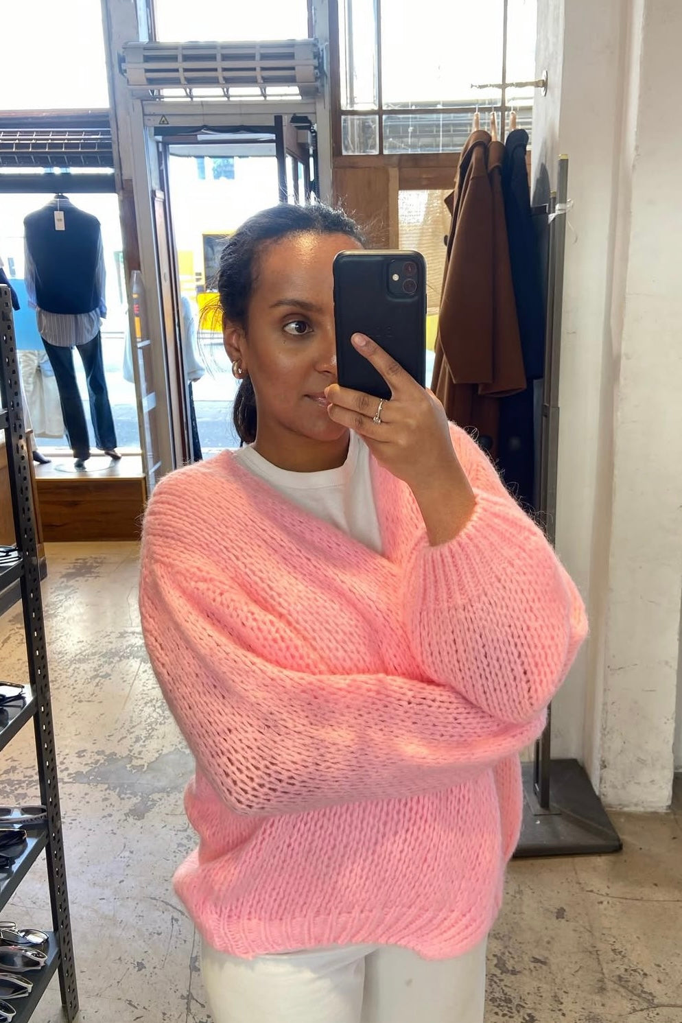 Smila Mohair Cardigan -Baby Pink - Øst London