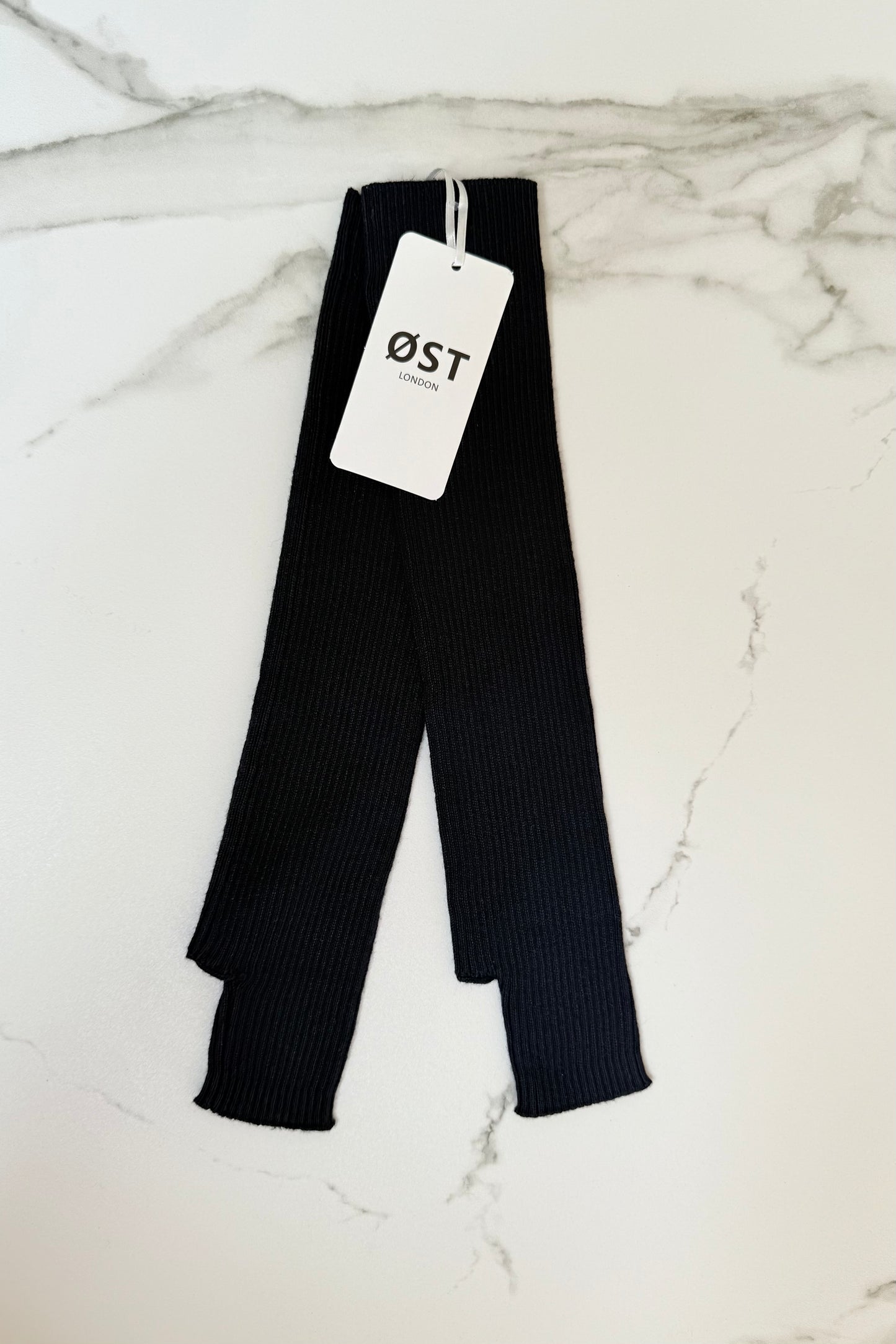 Thyra Long Chasmere Mittens -Navy