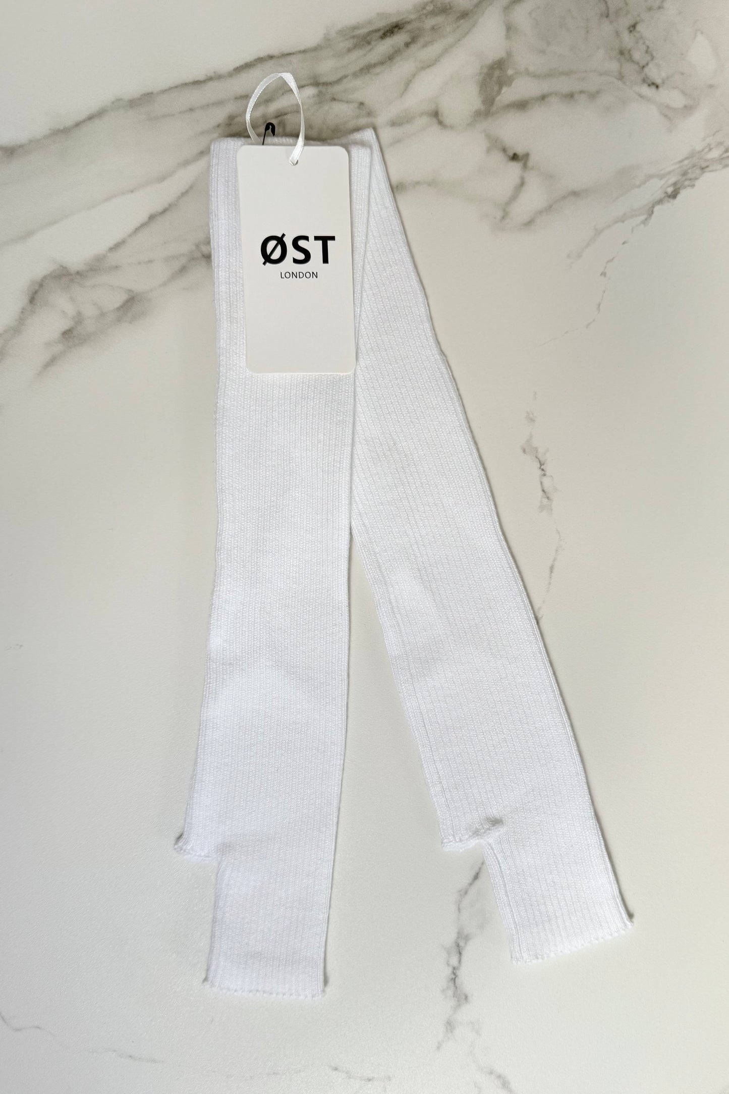 Thyra Long Chasmere Mittens-White