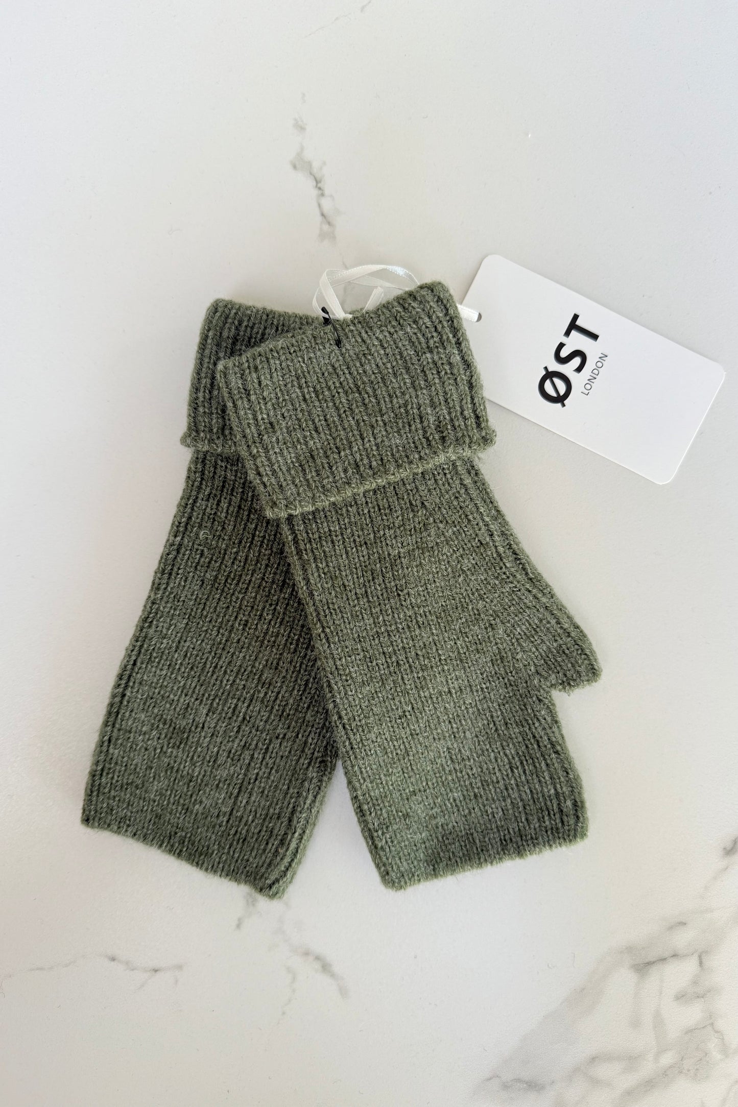 Ellen Wool Mittens -Green