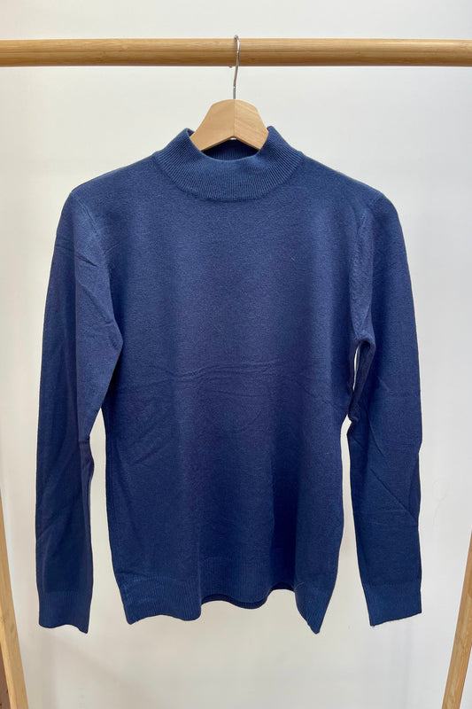 Rigmor Mockneck -Navy - Øst London