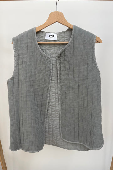 Grey Quilted vest