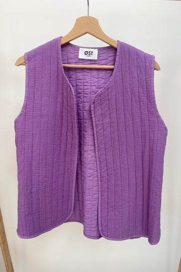 Lilac Quilted vest