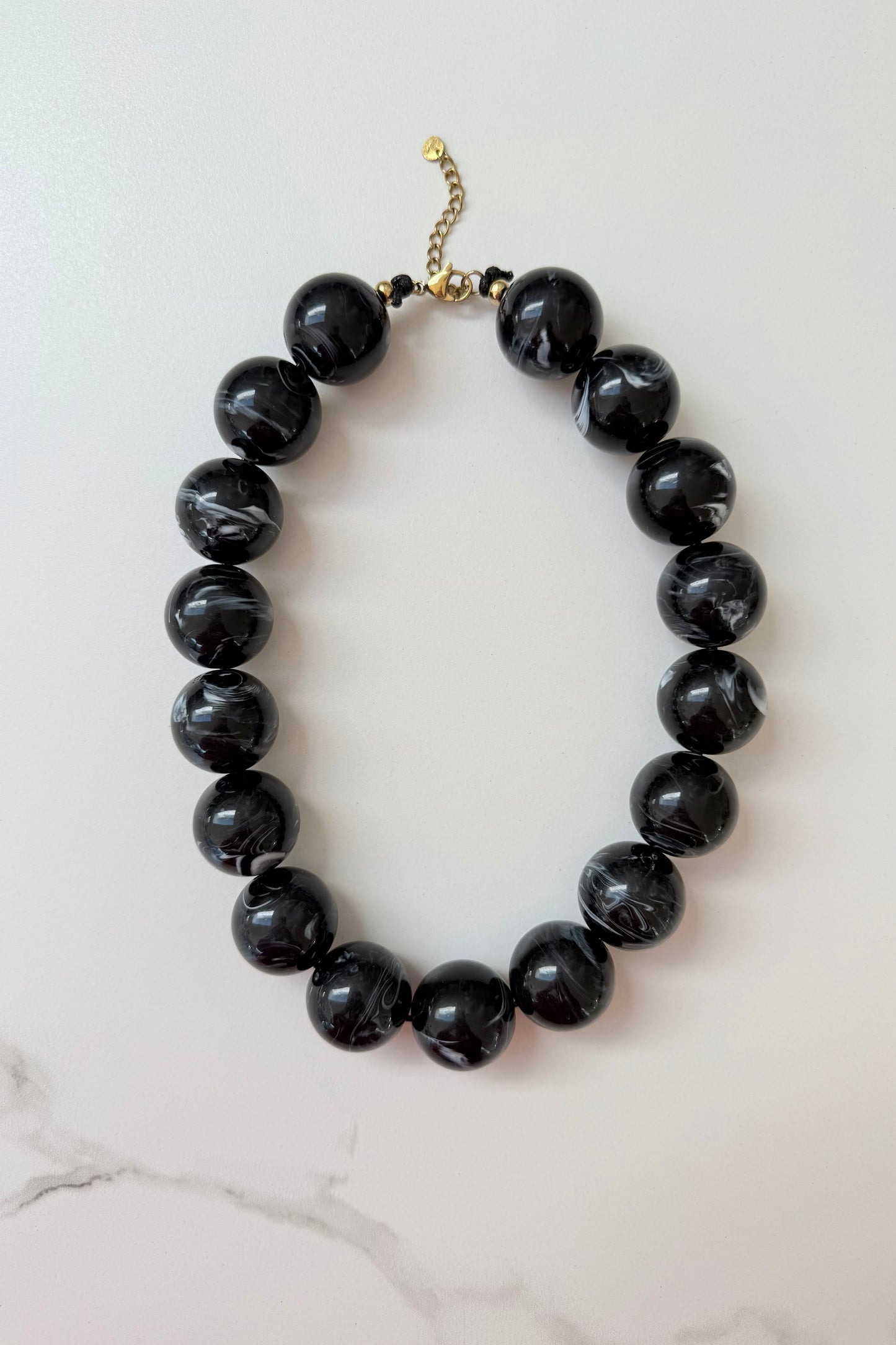 Filippa Statement Necklace-Black