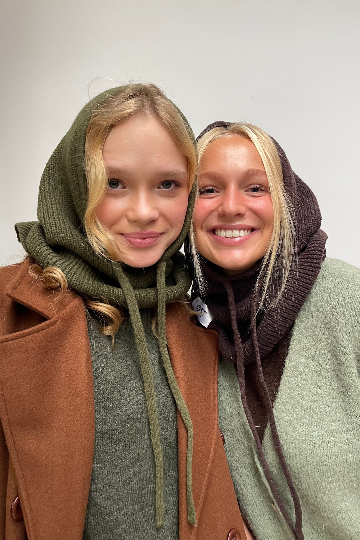 Cashmere Balaclava hood Khaki