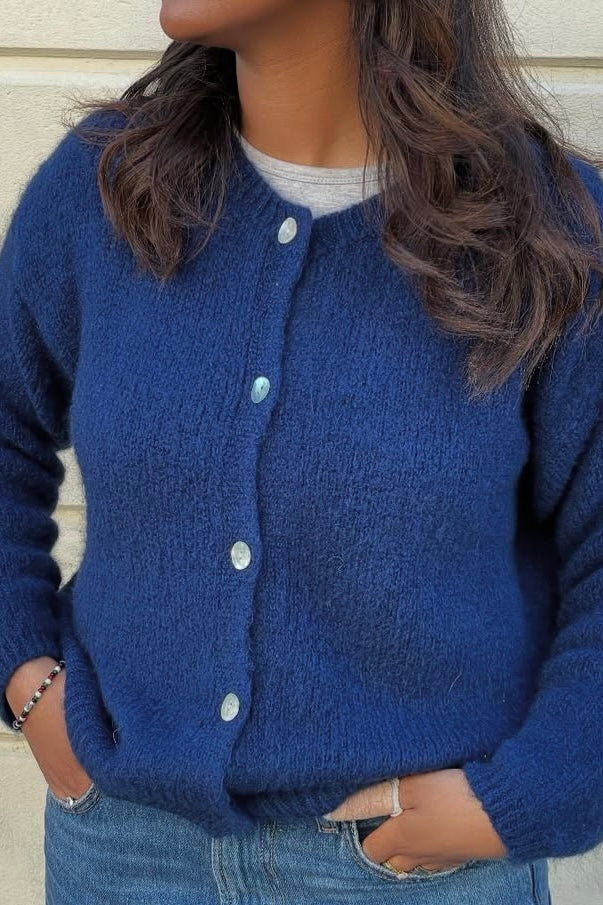 Josefine Mohair Cardigan -Navy