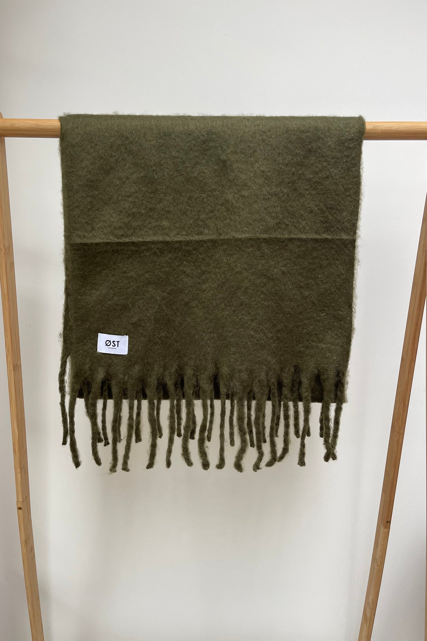 big soft warm winter scarf Khaki