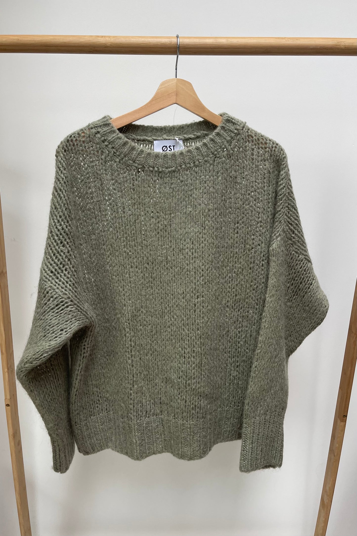 Mohair Jumper Leaf Green