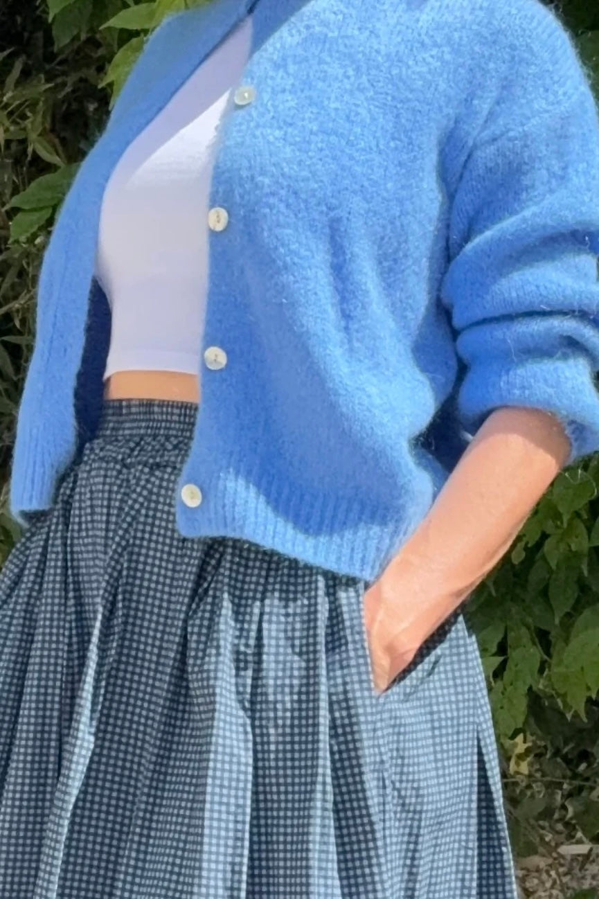 Josefine Mohair Cardigan -Cornflower Blue