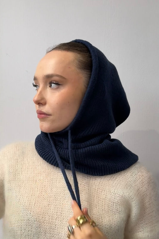 Rikke Cashmere Balaclava -Navy