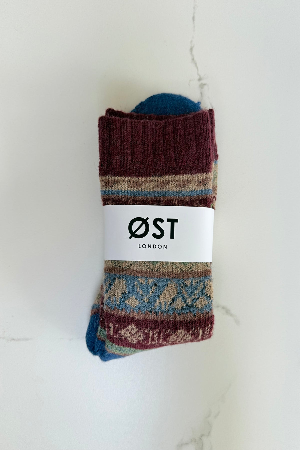 Nordkyst Fluffy Socks -Burgundy