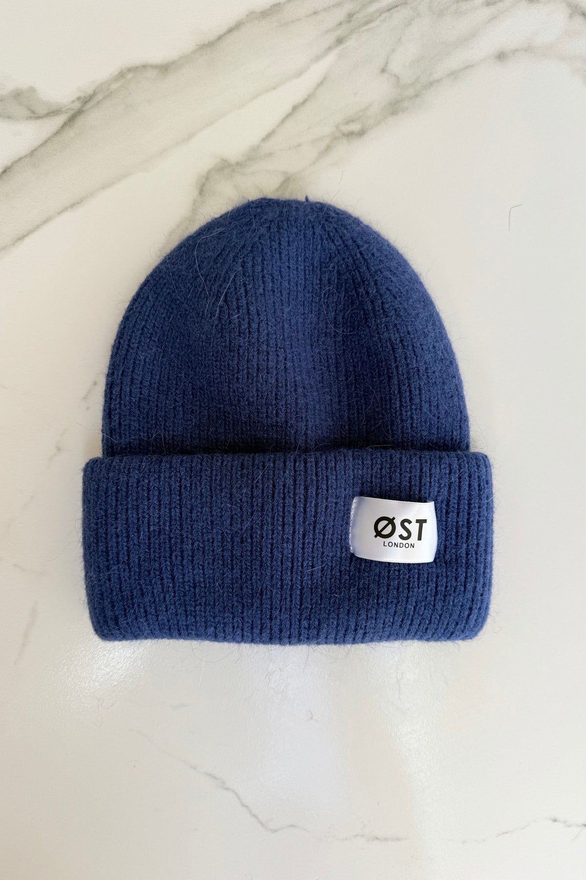 Clara Angora Beanie -Fresh Blue