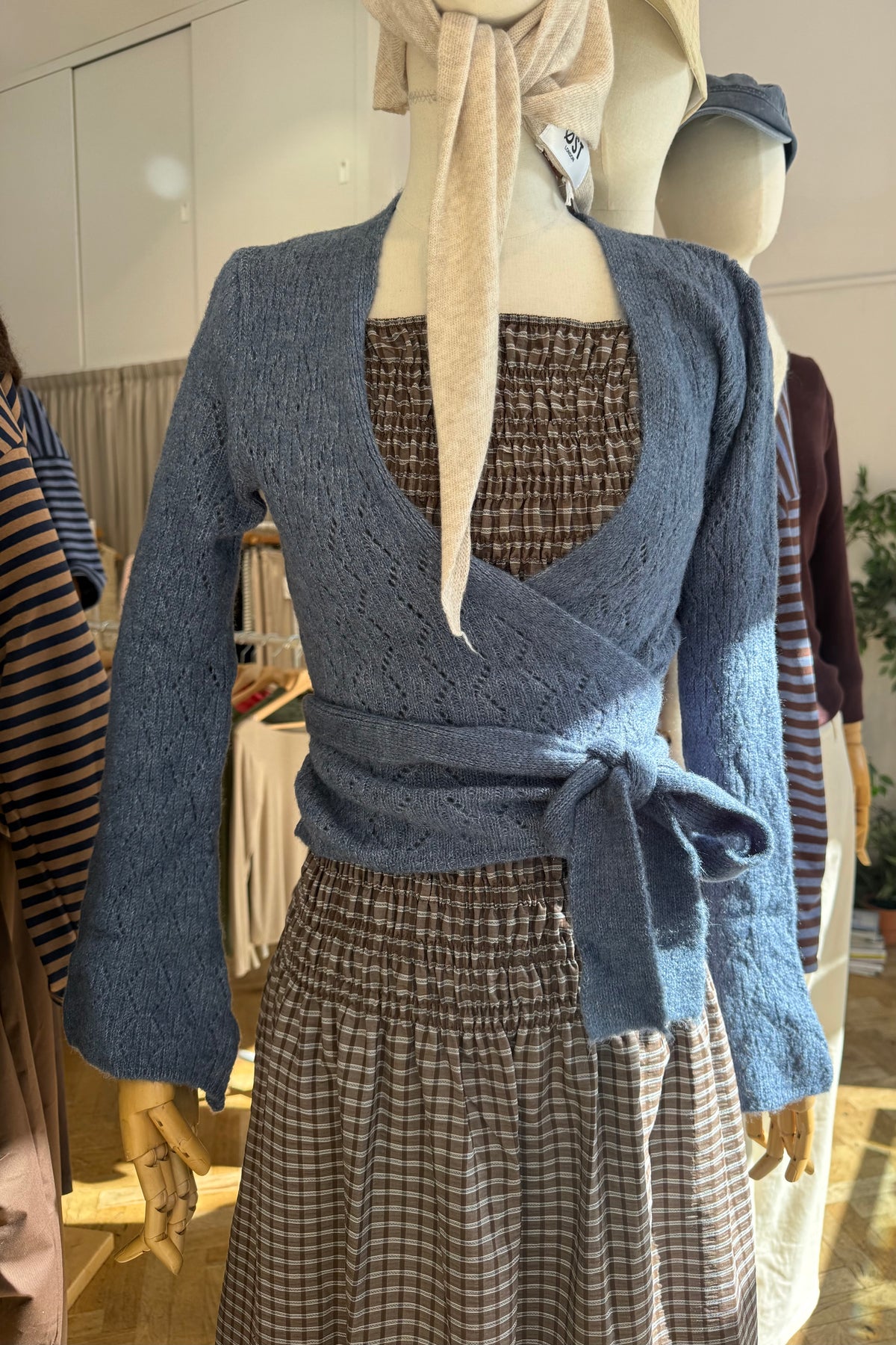 Tove Wrap Jumper -Blue