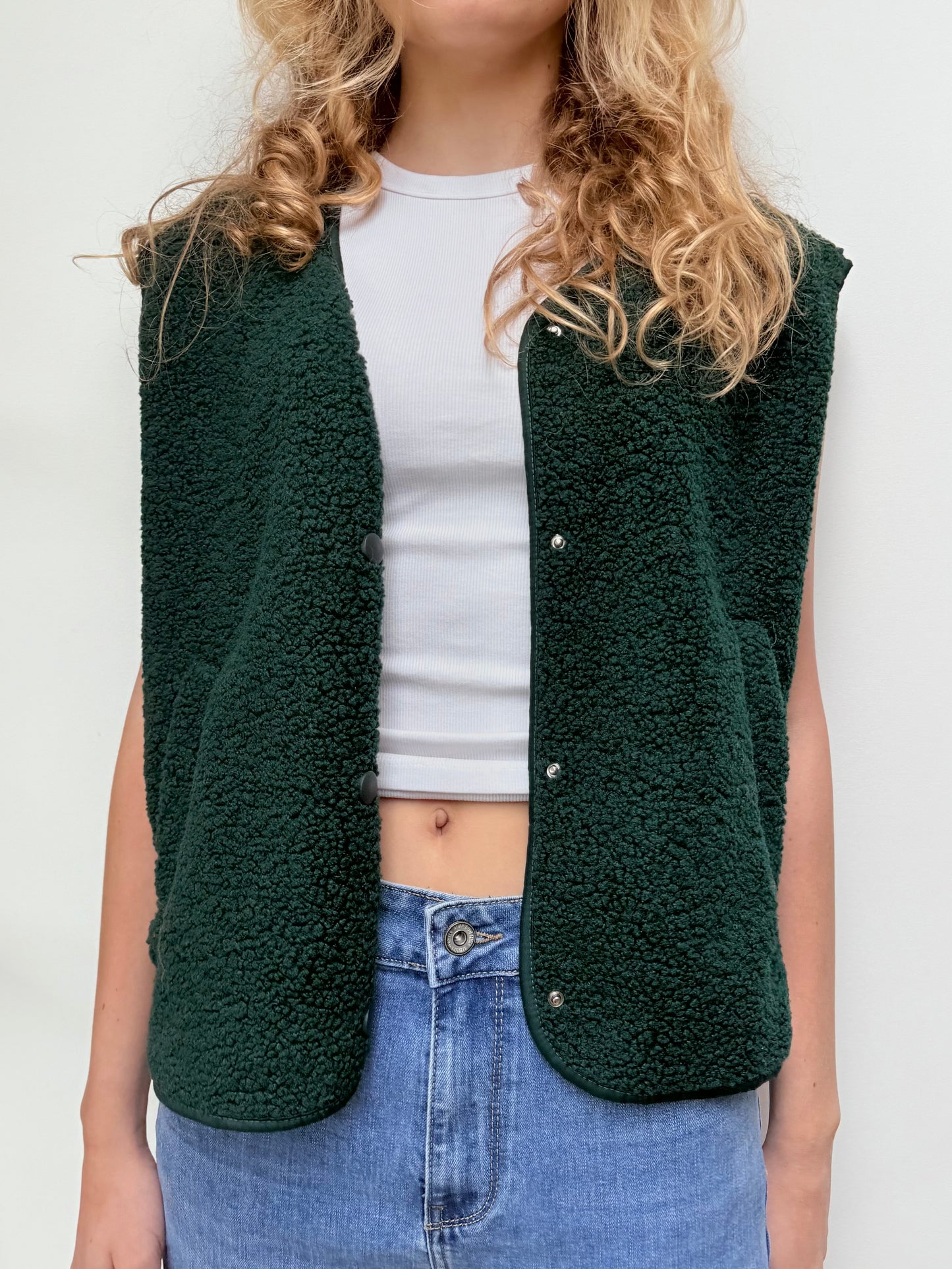 Kirsten Sleveless Jacket -Green - Øst London