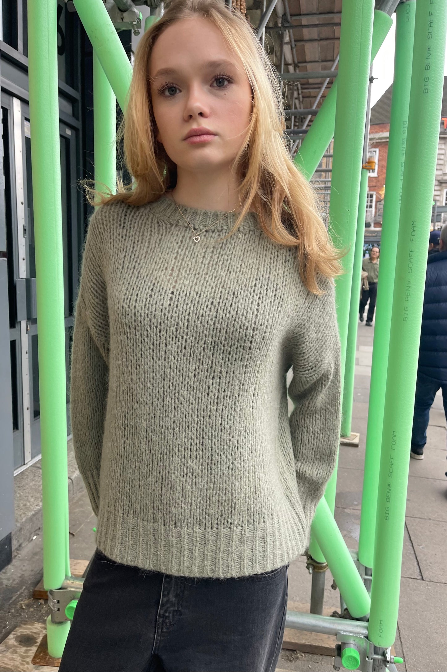 Mohair Jumper Leaf Green